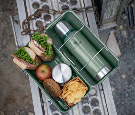 metal lunch box stanley|stanley lunch box with flask.